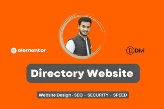 design any type of elegant directory website for you