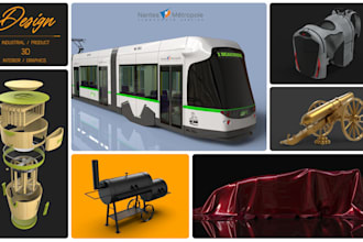 do 3d product modeling, photorealistic rendering, cad, 3d mockups and animations