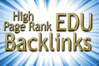 create 500+ quality high PR edu backlinks only