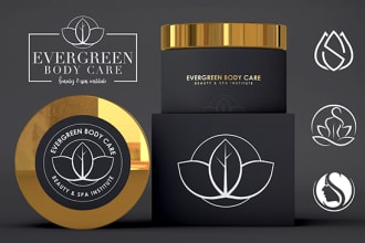 do spa beauty yoga natural health wellness cosmetic logo