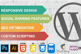 create a stunning wordpress site for you