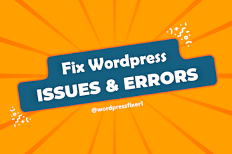 fix wordpress issues, errors, bugs, customize woocommerce