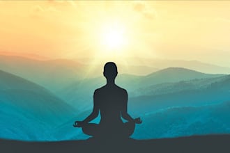 produce complete guided meditations voice over music script