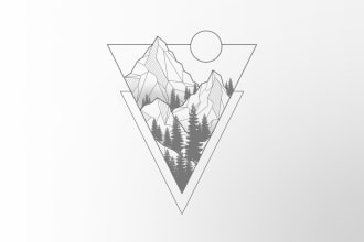 create a custom tattoo design in my geometric style