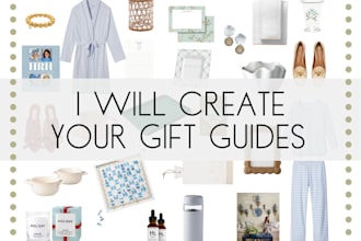 create gift guide graphics for your blog posts