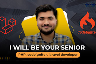 be your senior PHP, codeigniter, laravel developer