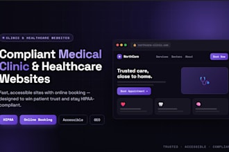 build a compliant medical clinic or healthcare website