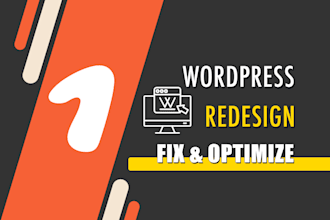redesign or fix your wordpress website