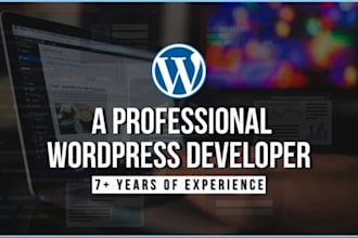 be your wordpress developer