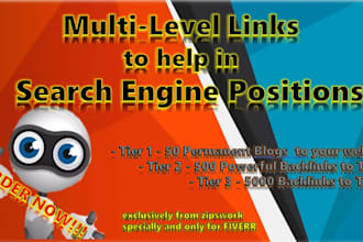 provide multi level links to help in off page