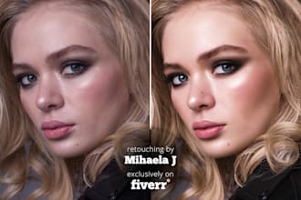 do professional portrait retouching business photo beautify