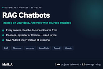 build a rag chatbot trained on your own data with sources