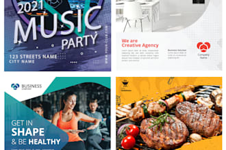 design unique and creative flyers and brochures
