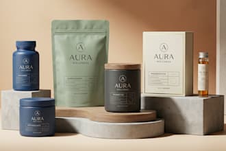 luxury label design and box packaging for your brand