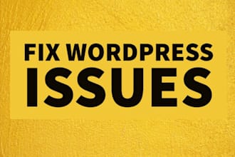 fix wordpress website error, bugs