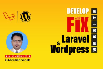 fix and develop PHP laravel, codeigniter and wordpress websites