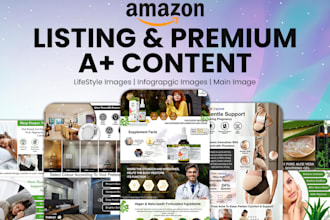 design amazon listing images and premium a plus