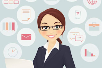 be your professional virtual assistant in german and english
