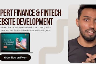 create custom finance, fintech and ai website development for business