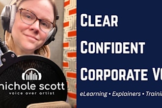 record professional corporate narration, elearning, and explainers
