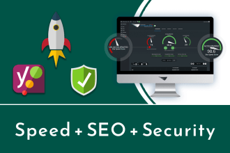 do wordpress speed optimization, onsite SEO and web security
