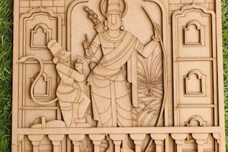 create cnc, laser cutting, engraving ready design dxf files