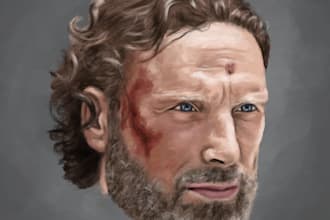 paint your portrait digitally like an oil painting, no ai