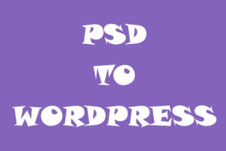 convert PSD to wordpress responsive using bootstrap 4