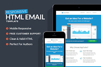 design responsive HTML email template