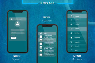 design a news base android app for you