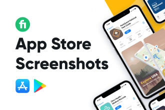 design screenshots for your app or game on ios or google play