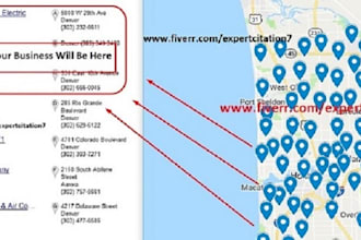 create 300 google maps citations for local SEO