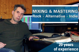 mix and master your rock, indie or alternative song