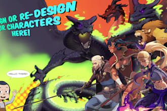 draw your dungeon and dragon or any 2d character