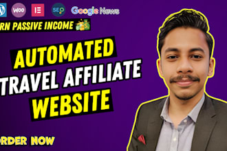 create an automated travel affiliate site with autoblog for passive income