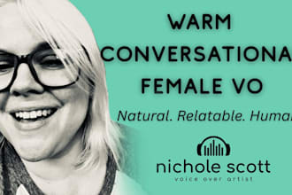 record a warm, professional american female voice over