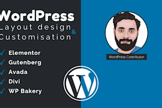 design wordpress layout and customisation