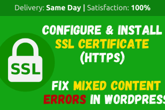 fix SSL certificate and fix mixed content errors