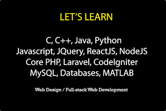 teach you full stack development, programming languages