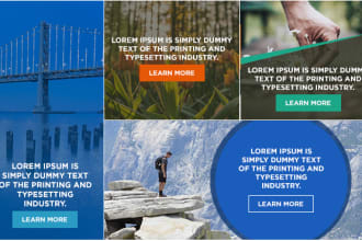 create web banner ads for google and adroll marketing