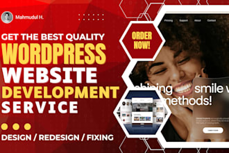 design, redesign, development best wordpress website business ecommerce personal