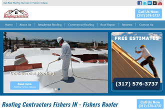 build local roofing website in wordpress