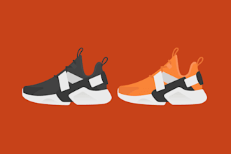 create a flat illustration for you