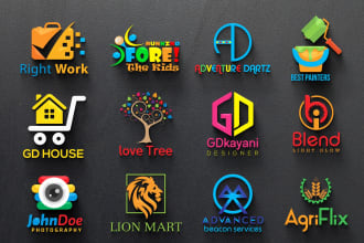 design or redesign professional 2d and 3d logo for your business in 24 hours