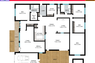 redraw floor plan for real estate agents, etc