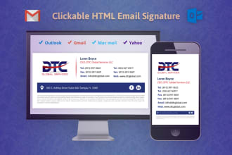 eye catching design and html email signature