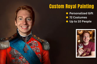 create a custom royal renaissance portrait painting