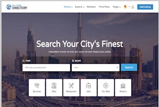 make a listing directory, real estate and classified website like foursquare