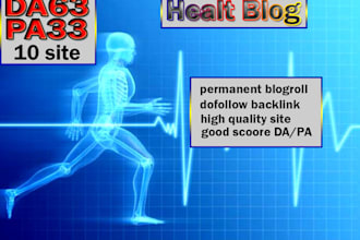 give backlink da50x10 site health blogroll
