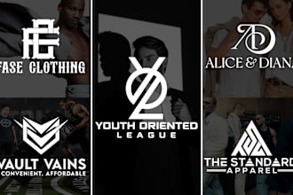 do monogram, music, dj, band, urban clothing, fashion brand and business logo